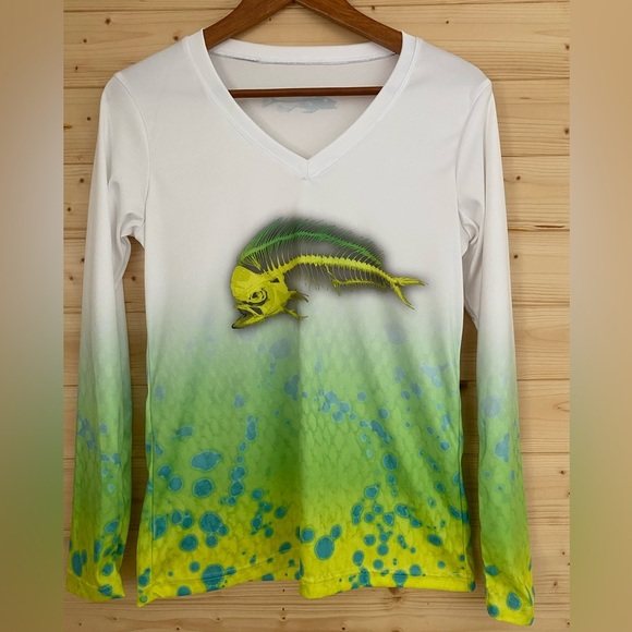 BONES OUTFITTERS Lady Dorado Women’s Small Long Sleeve UPF50+ Fishing Shirt - Picture 1 of 10